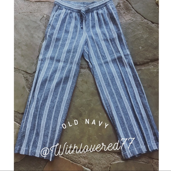 Old Navy Pants - Old Navy Striped Pants With Pockets SZ Medium